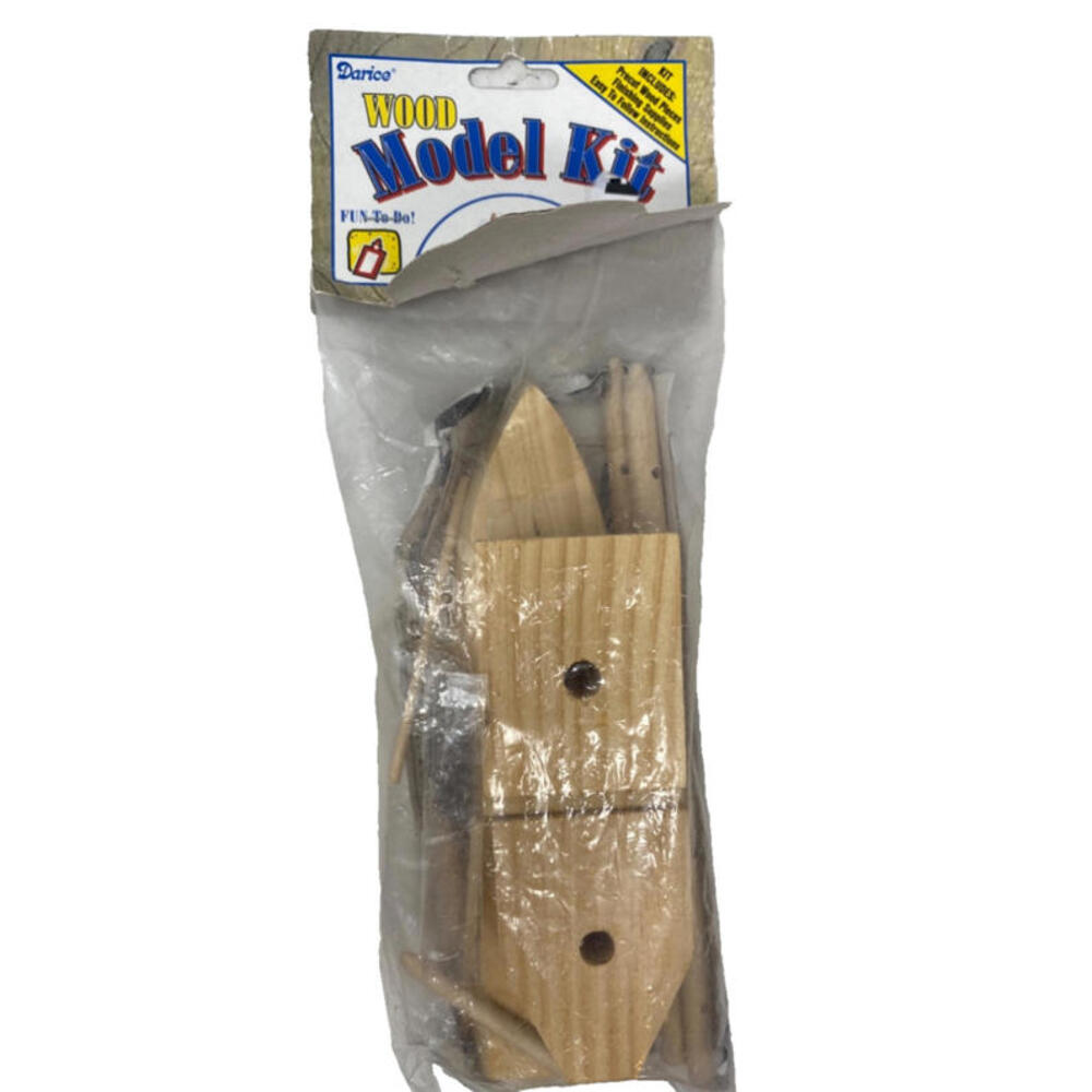 Darice  Wood Model Kit Pirate Ship Arts and Crafts